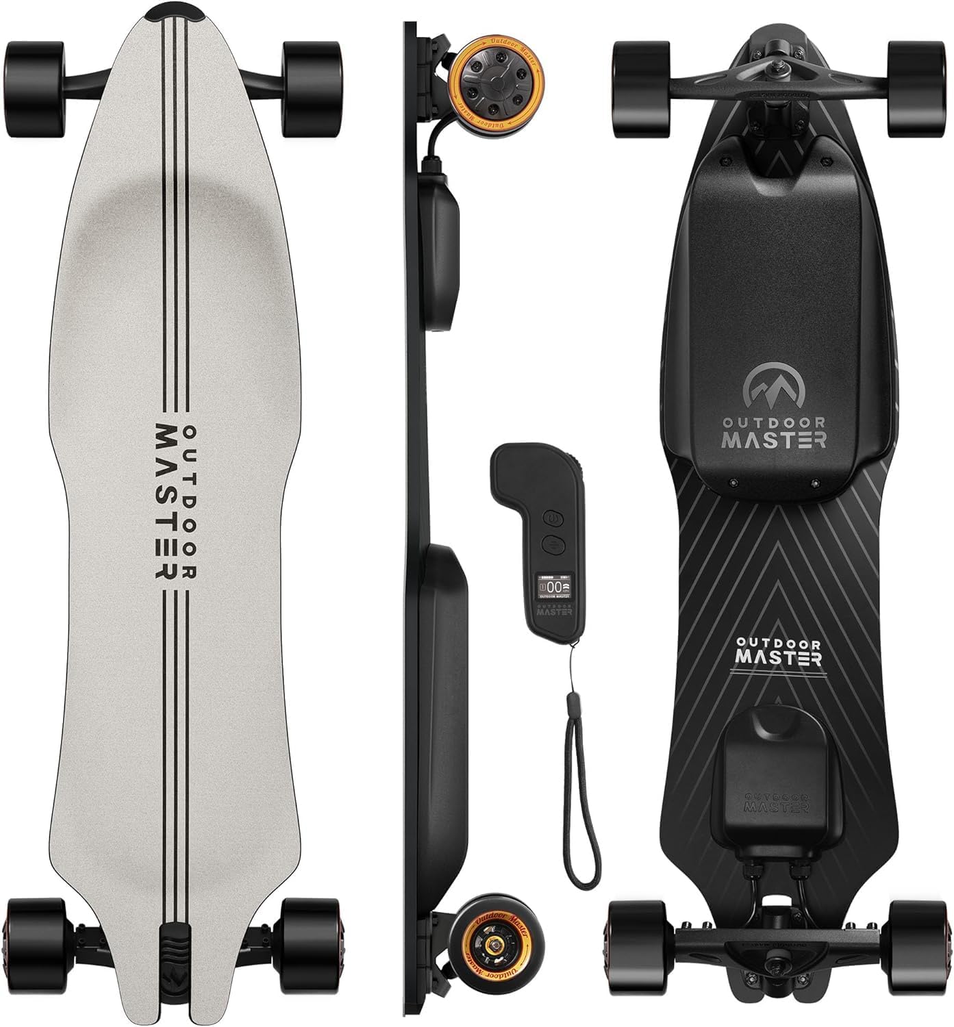 Caribou Electric Skateboard with Remote, 26 Miles Range, 32 Mph Top Speed, 2 x 1000W Hub-Motor, Electric Longboard for Adults & Teens Beginners, 6 Months Warranty