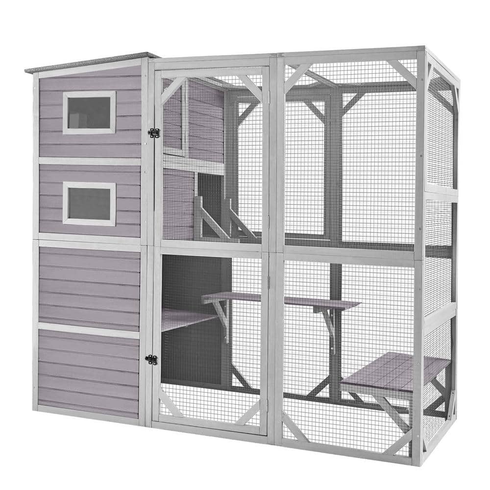 aivituvin Outdoor Cat Enclosure, Large Pet Enclosure AIR54