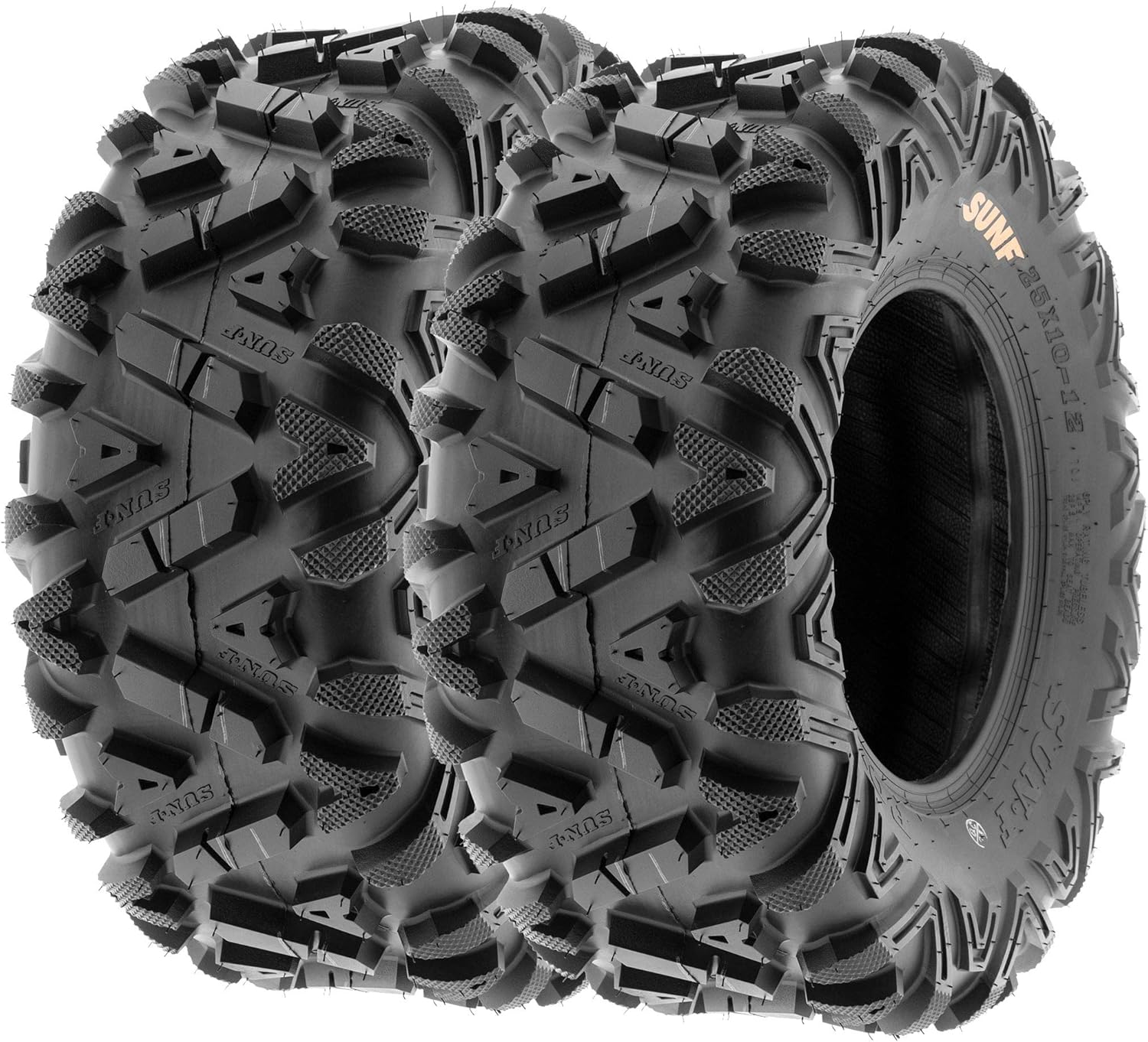 ATV UTV All-Terrain Tires Set of 4 25X8-12 25X10-12