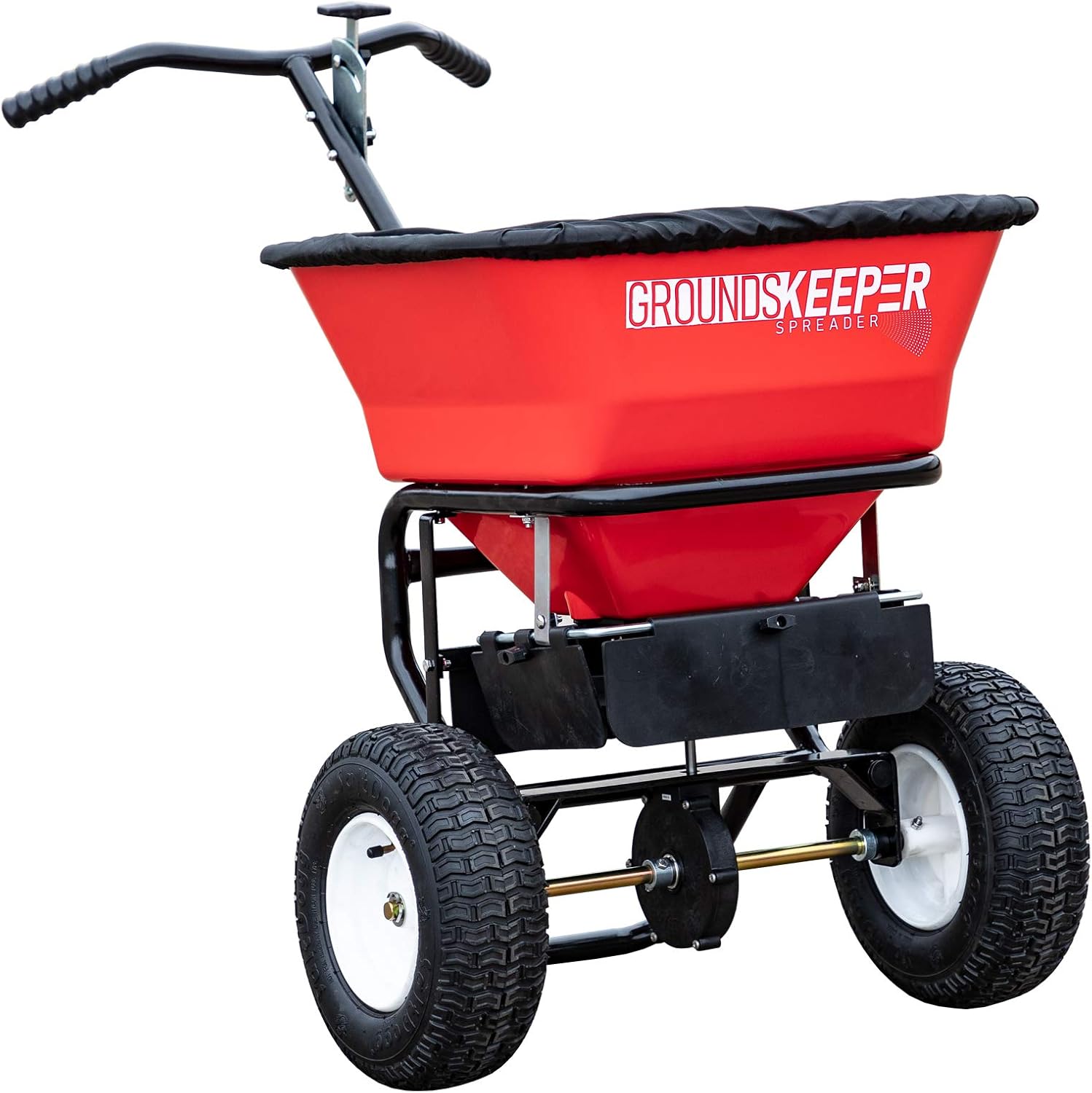 2026 Multi-Purpose Walk Behind Push Spreader 3039632R Grounds Keeper, 100 Pound Capacity, Multi Use Tool for Grass Seed, Salt, De-Icer, Fertilizer and Seeds