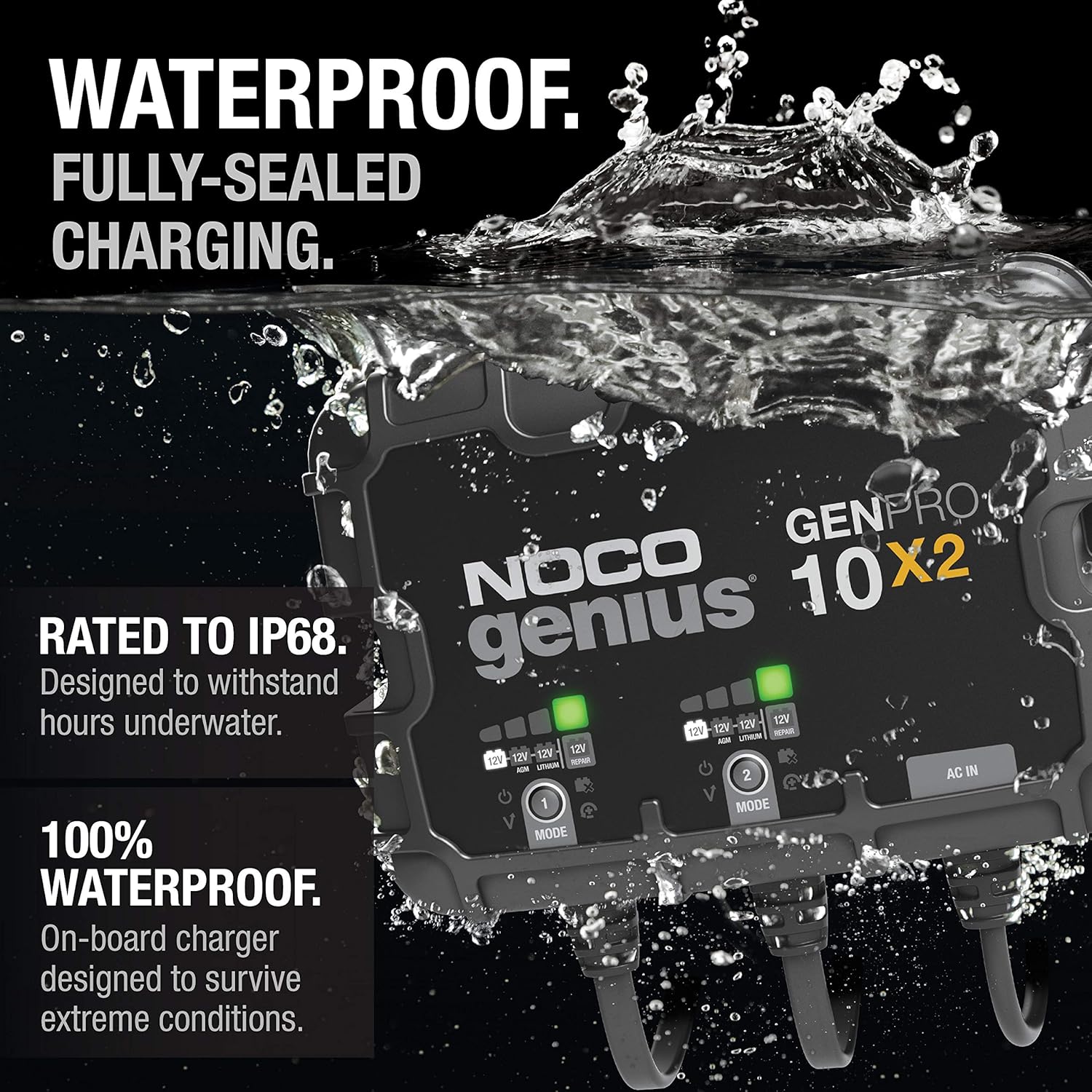 Genius Genpro10X2: 20A Waterproof Onboard Charger