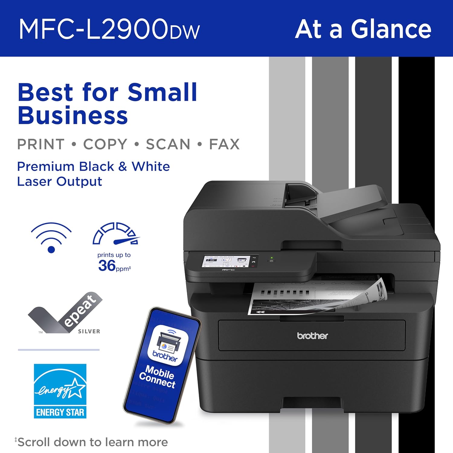Laser Printer with Scanner & Wireless