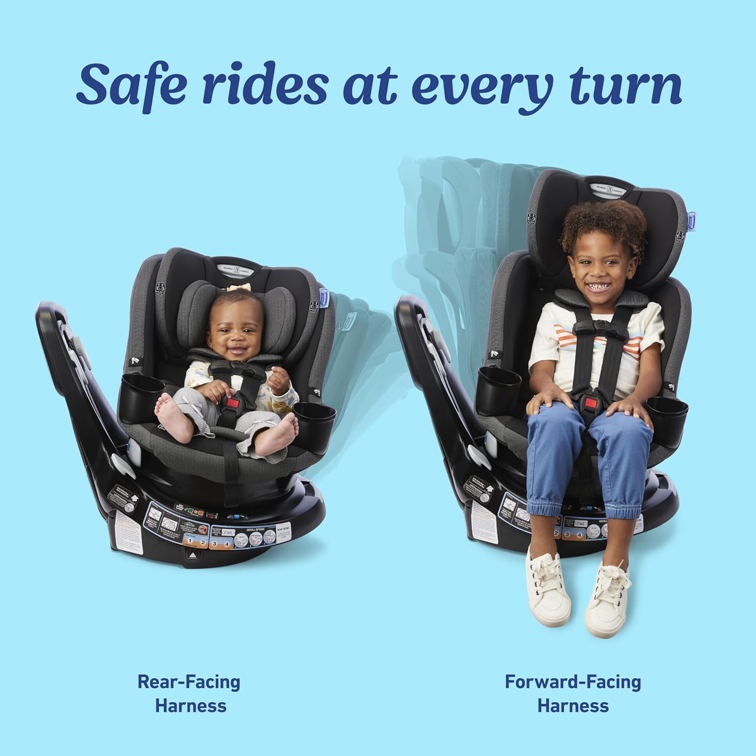 Easyturn 360 Convertible Car Seat – 2-in-1 Design