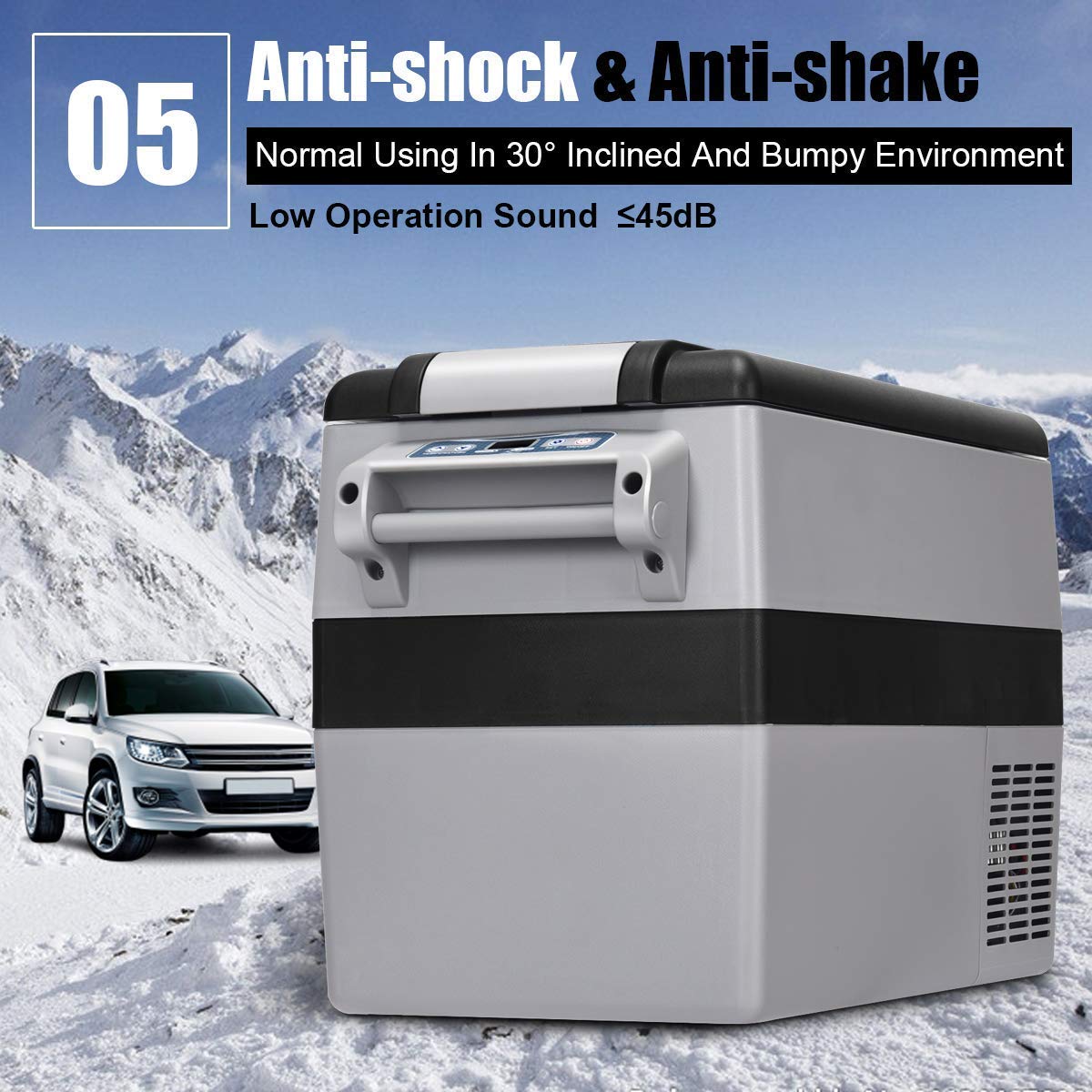 2025 44 Quart Portable Refrigerator/Freezer Compact Vehicle Car
