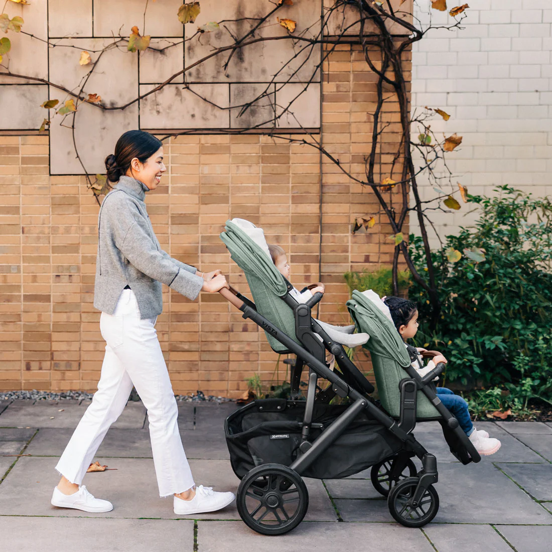 2026 UPPAbaby VISTA V2 RumbleSeat V2+ – Enhanced Double Stroller Seat with Adjustable Footrest & Canopy