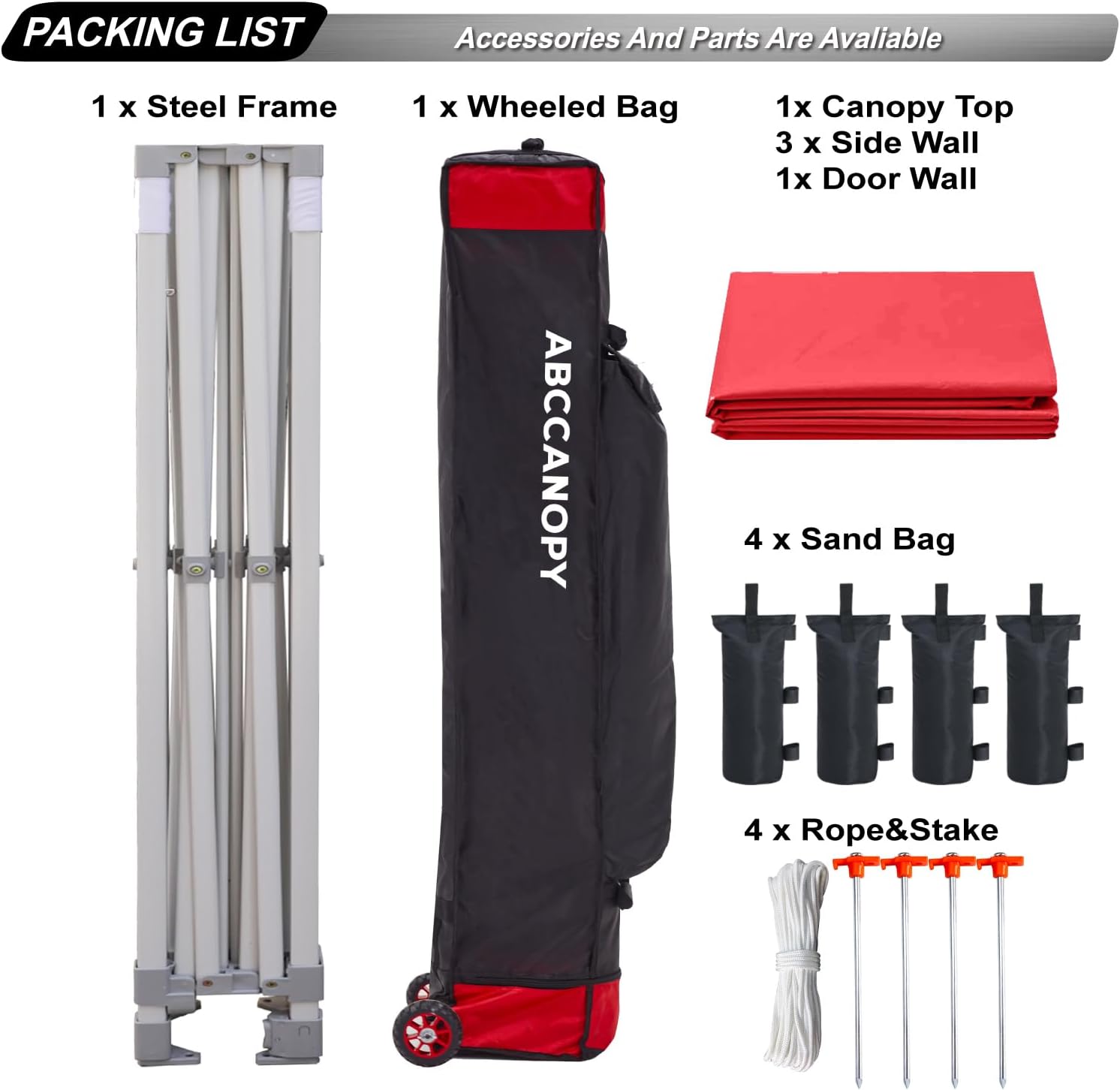 Easy Pop Up Canopy Tent 10×10 with Sidewalls