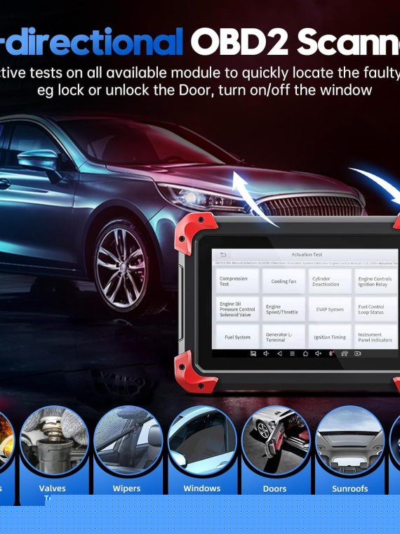 MS909 Automotive Scanner with ECU Coding, Active Tests, All System Scan, 36+ Resets, Android 10, 3-Year Updates
