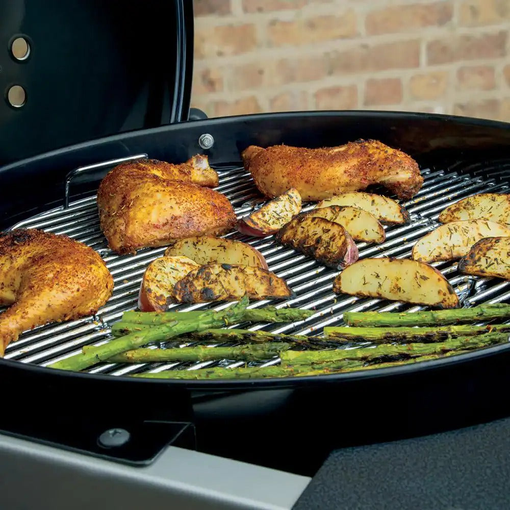 2026 22 in. Performer Charcoal Grill in Black with Built-In Thermometer and Storage Rack