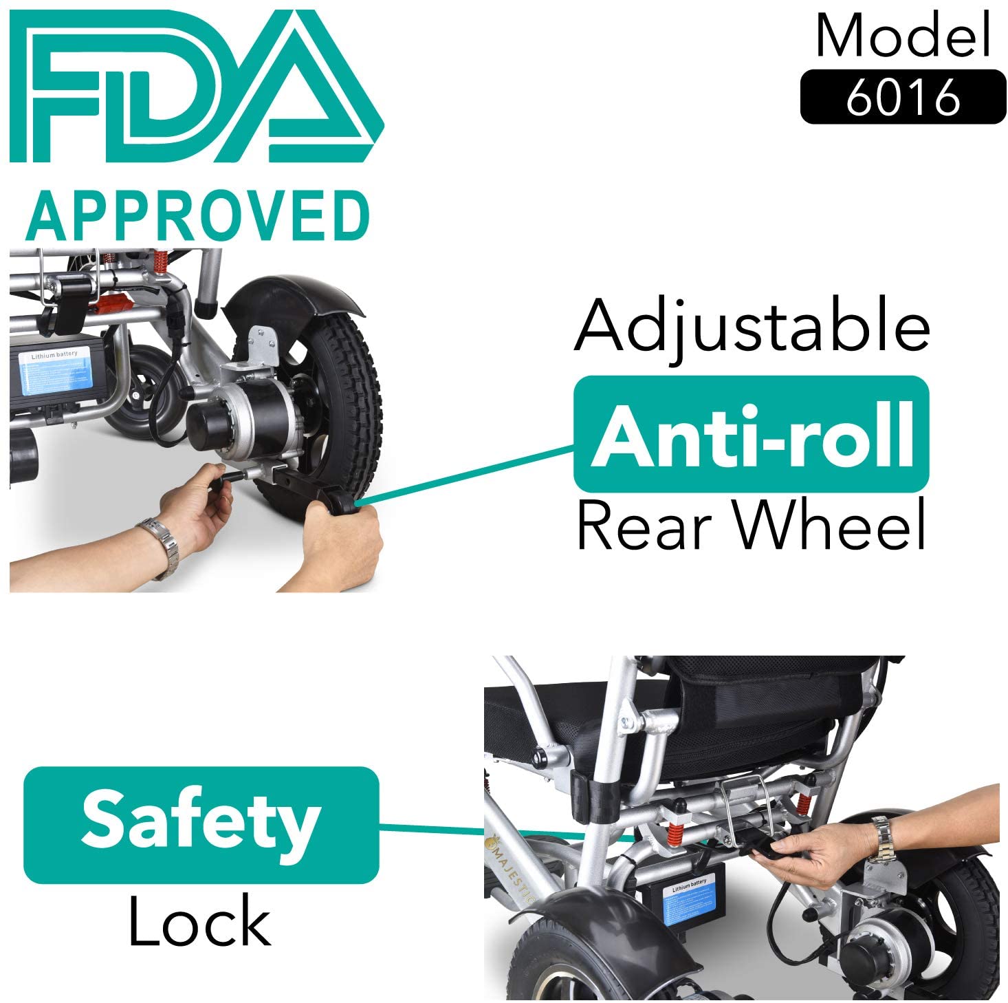 2026 2020 Model Wide Seats Fold & Travel Lightweight Wheelchair Motor Motorized Wheelchairs Electric Silla De Ruedas Power Wheelchair Power Scooter Aviation Travel Safe Heavy Duty Mobility Aids Chair