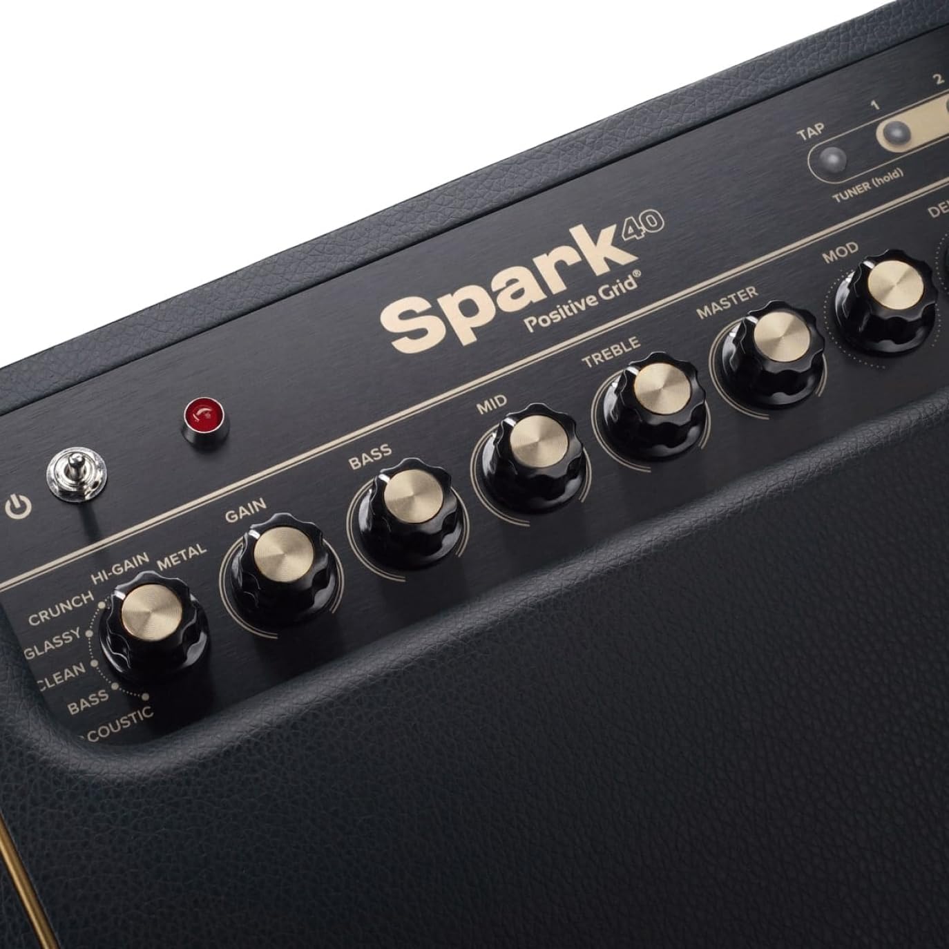 40-Watt Combo Practice Guitar Amplifier Electric Bass and Acoustic Guitar Amp with Spark Mobile App – Pearl