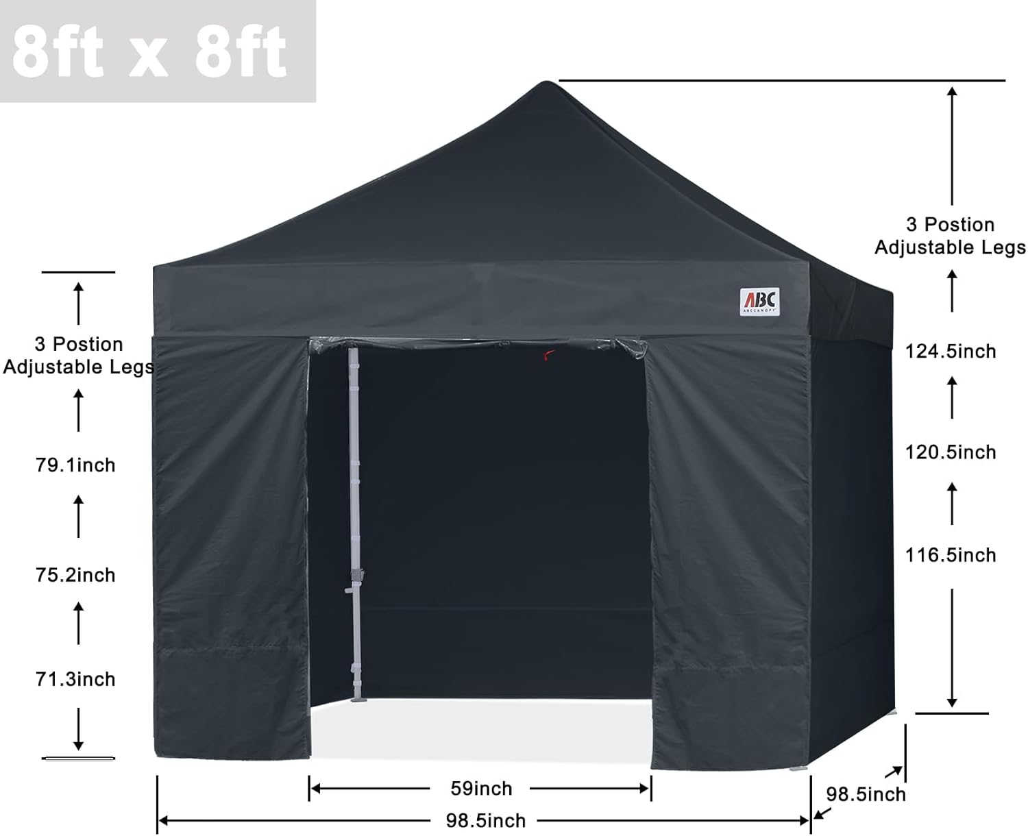 Easy Pop Up Canopy Tent 10×10 with Sidewalls