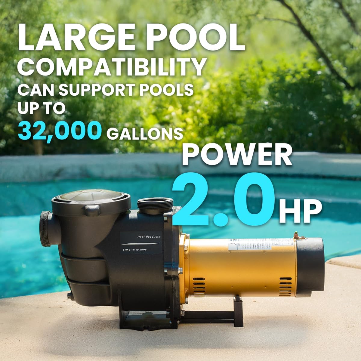 2Hp Variable Speed In-Ground Pool Pump 230V