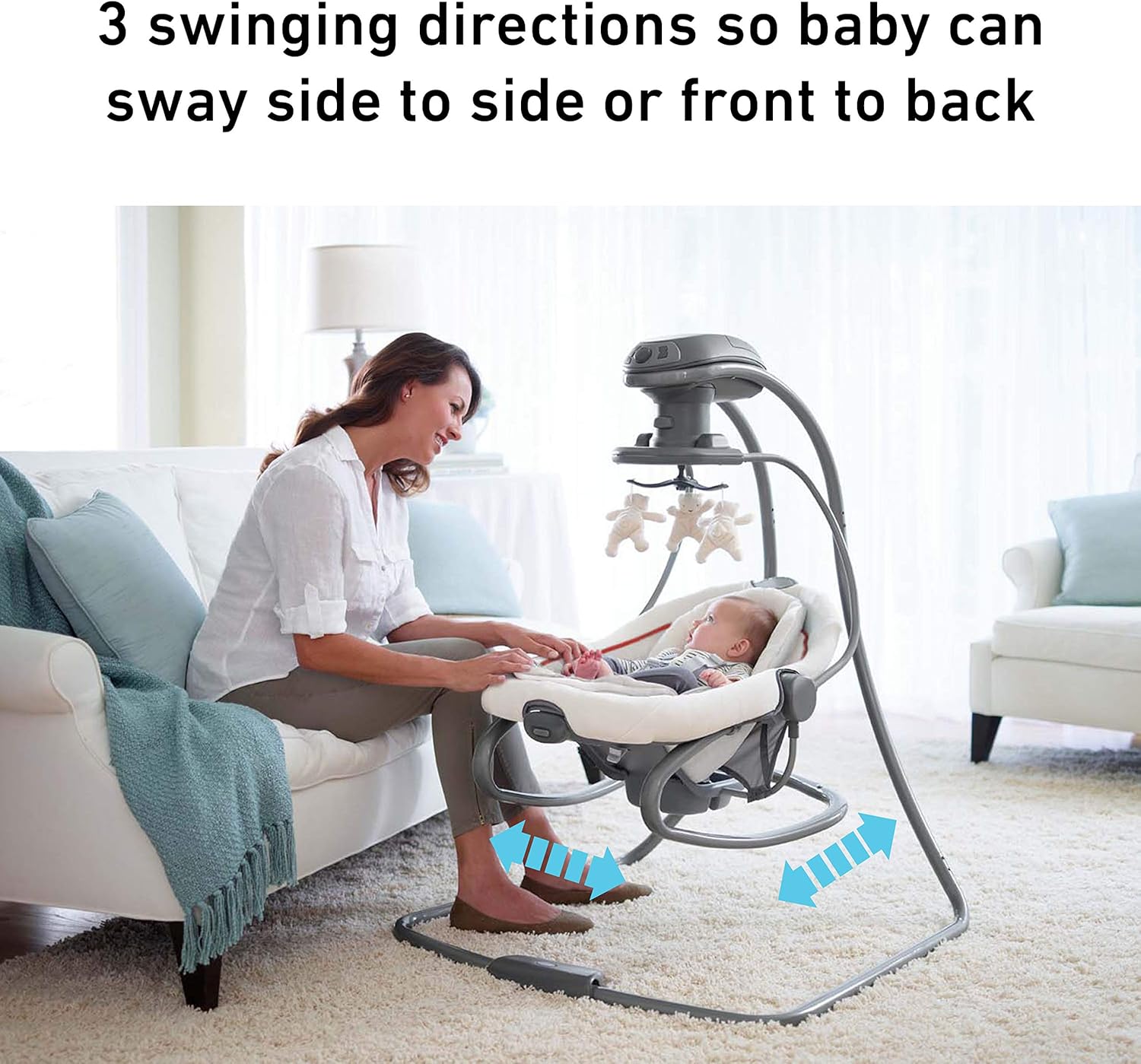 DuetSoothe Swing and Rocker – Sapphire