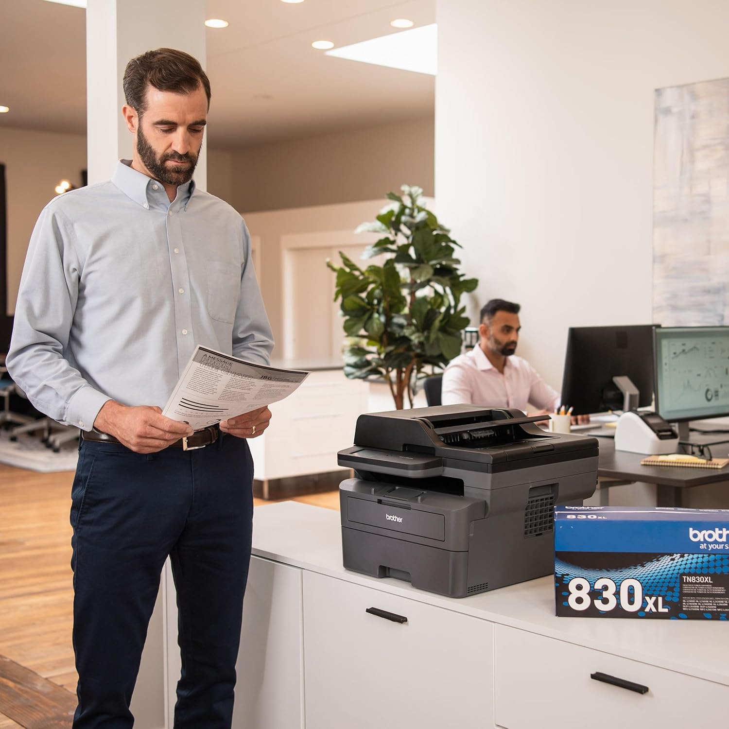 Mfc-L2820Dw Wireless Monochrome All-In-One Printer