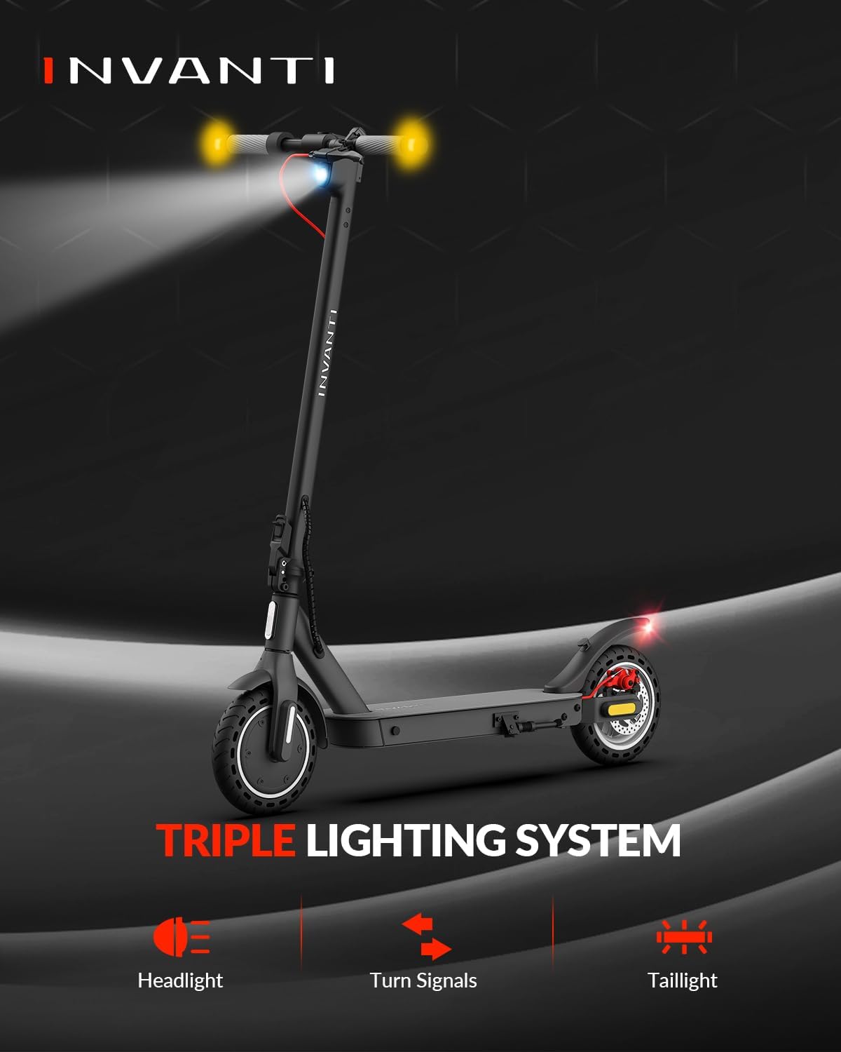 E30 Electric Scooter – 19.9 Mi Range, 18 MPH, Foldable