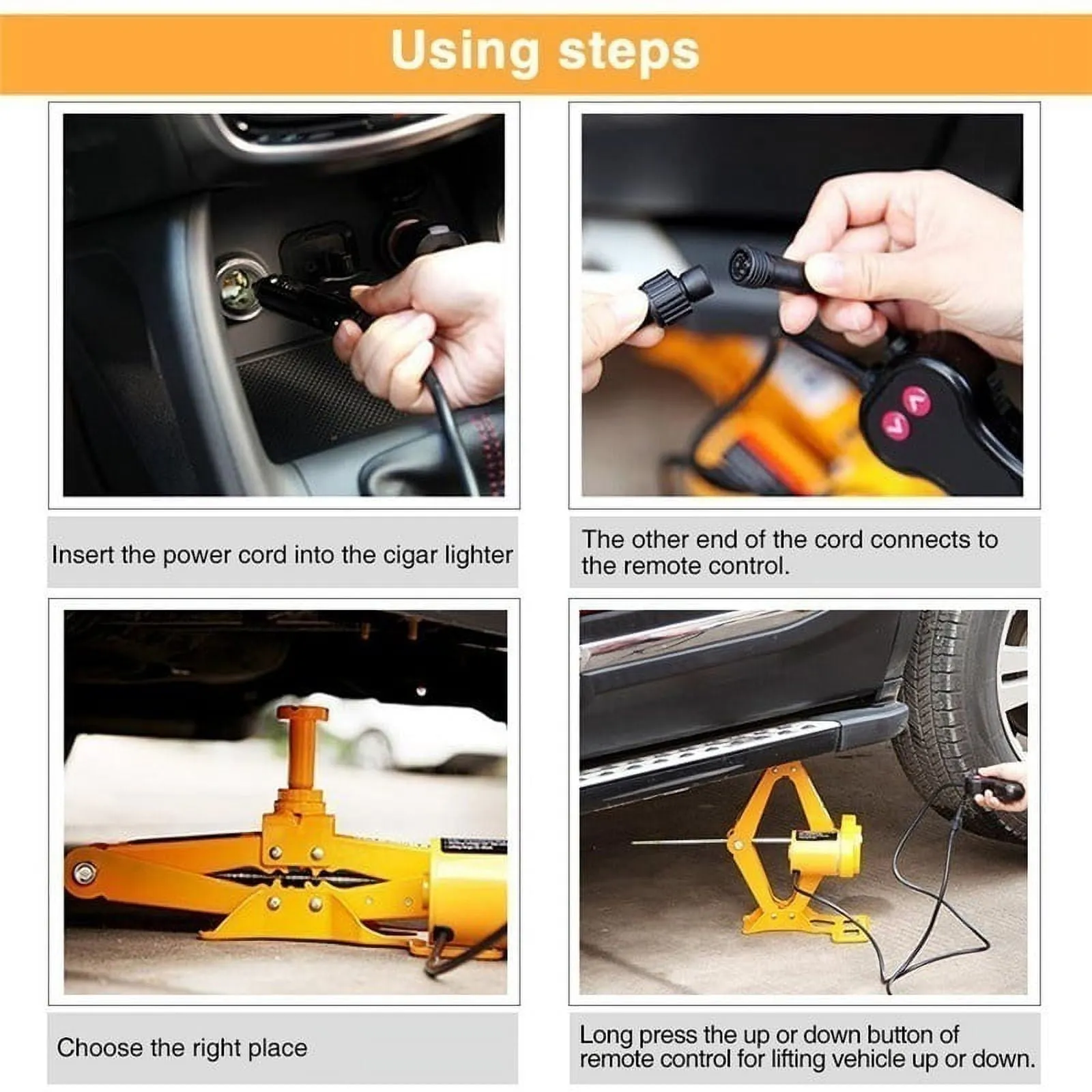 2026 3Ton 12V DC Automotive Car Electric Jack Lifting SUV Van Garage and Emergency Equipment