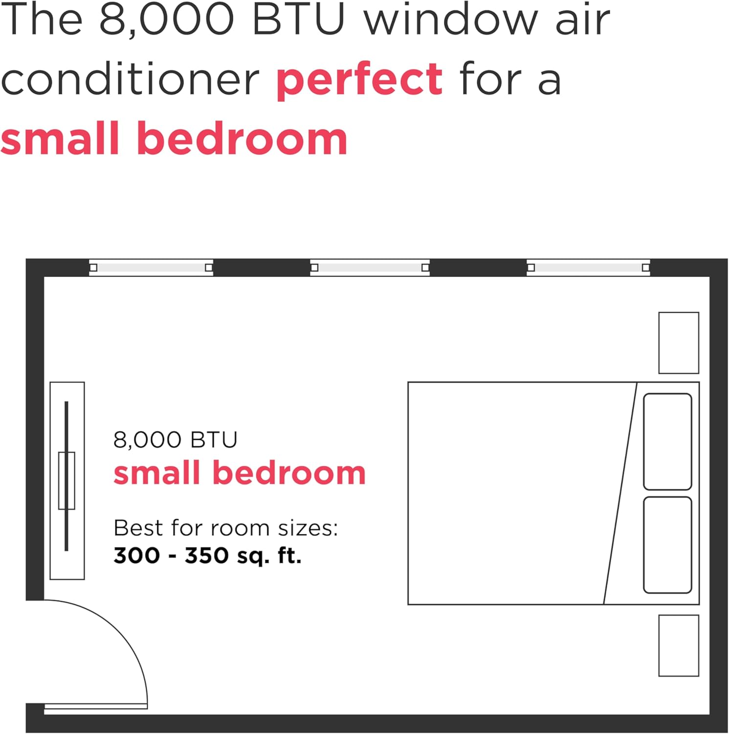 8,000 BTU Smart Wi-Fi Window Air Conditioner