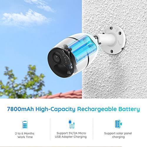 2026 3G/4G LTE Outdoor Solar-Powered Celluar Security Camera, Wirefree Rechargeable Battery Camera System