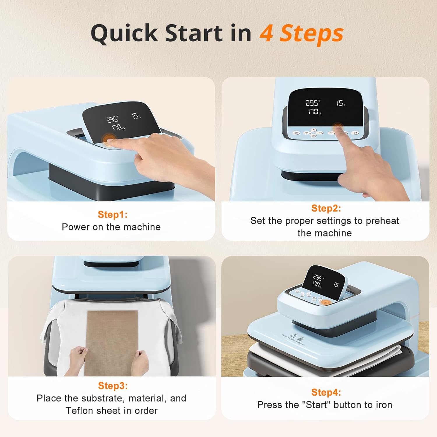 Automatic Heat Press 2 – 15×15 Heat Transfer Machine