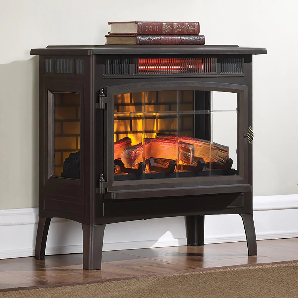 2026 Duraflame 3D Bronze Infrared Electric Fireplace Stove with Remote Control - DFI-5010-02