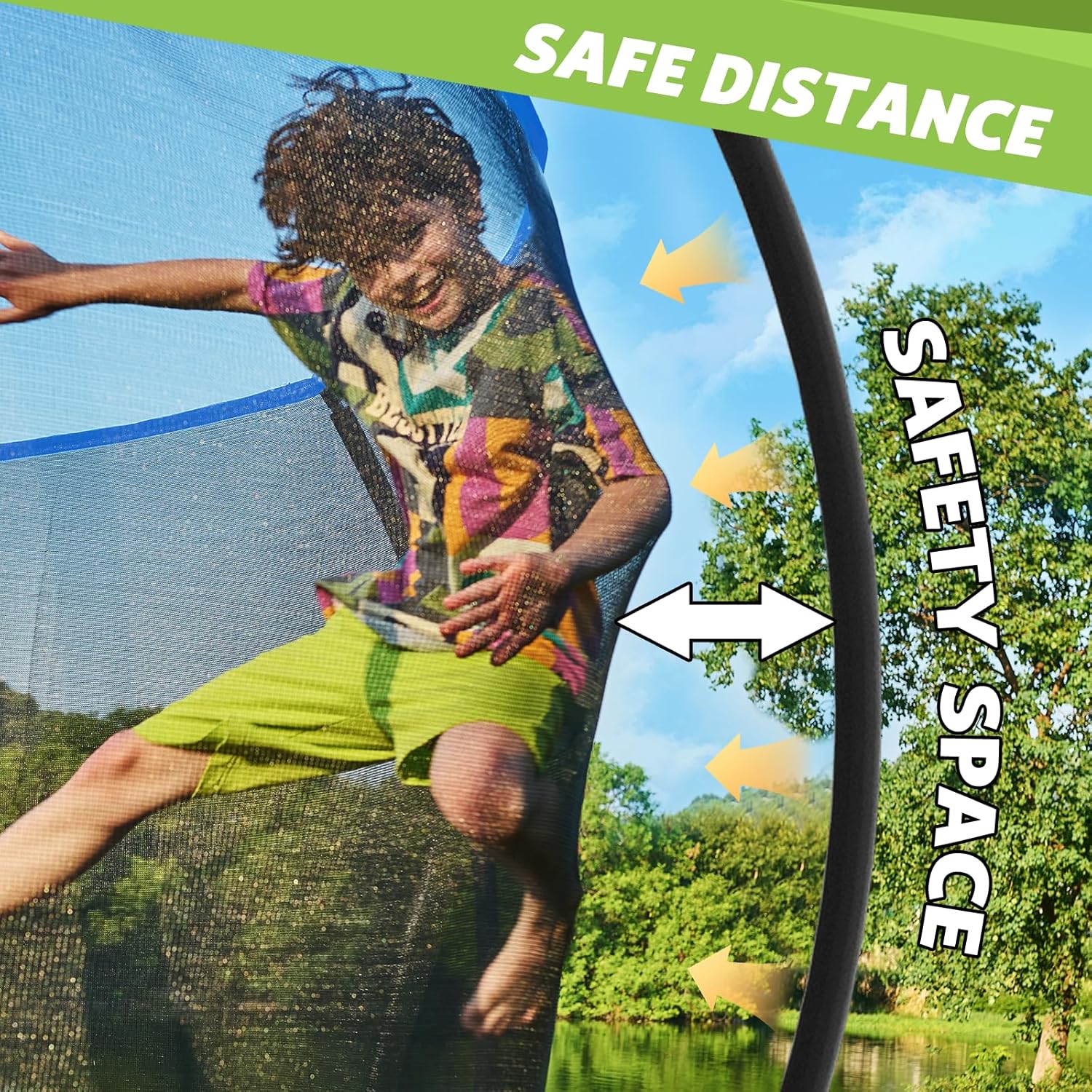 14Ft Trampoline with Safety Enclosure & Ladder