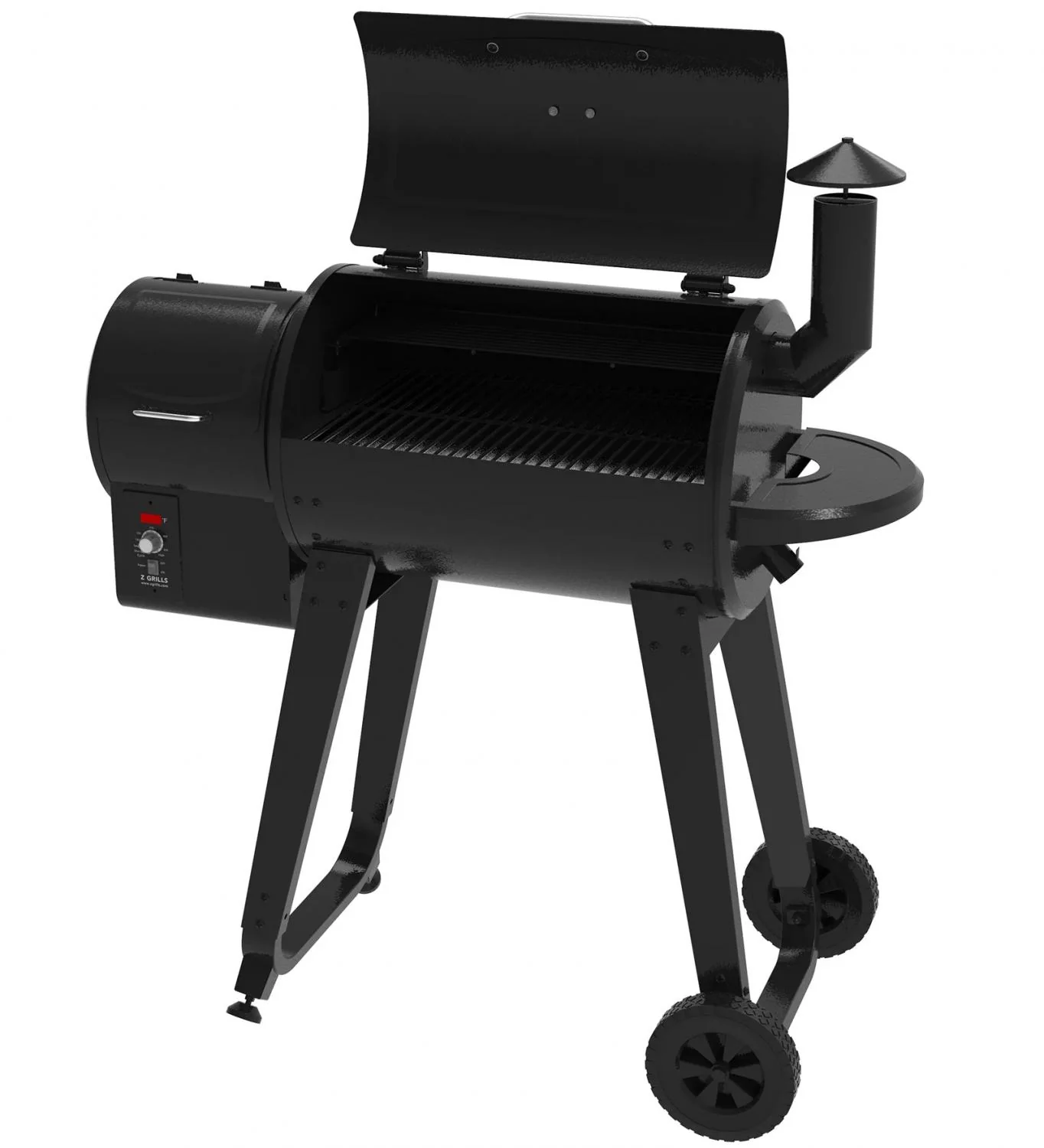Wood Pellet Grill & Smoker, 8-in-1 BBQ, Black, Digital Control, 459 sq. in. Cooking Area