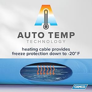 heated water hose; camco; rv