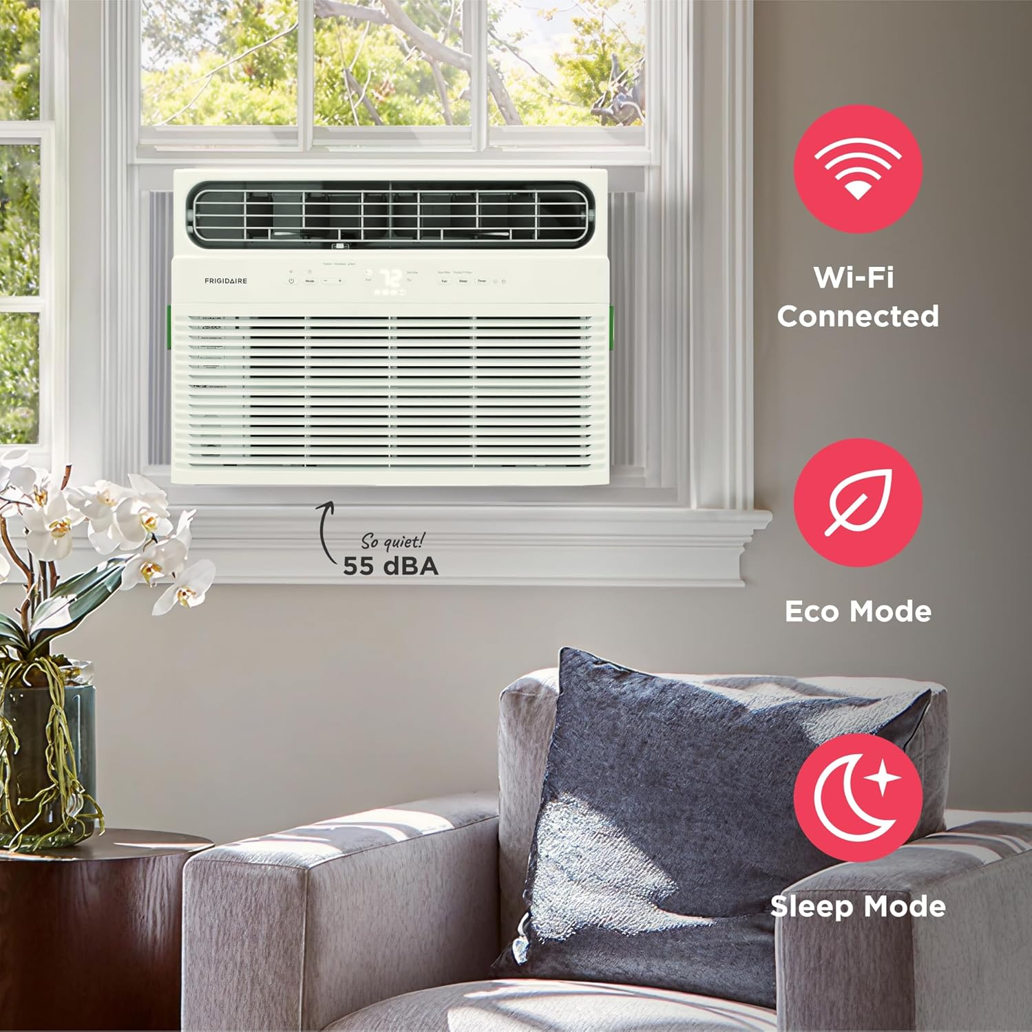 8,000 BTU Smart Wi-Fi Window Air Conditioner
