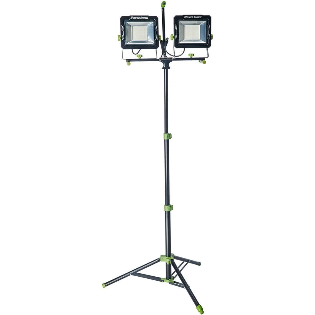 2026 20,000 Lumens Dual-Head LED Work Light with Adjustable Metal Tripod Stand and 9 ft. Power Cord