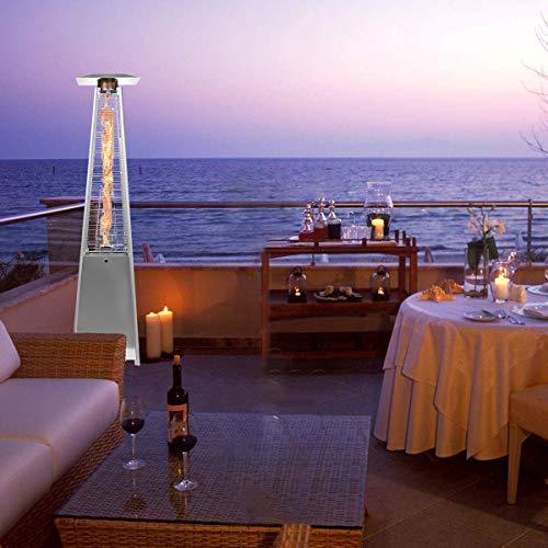2026 2 Sets 40,000 Btu Propane Patio Heater, Standing Pyramid Outdoor Heaters