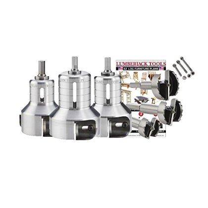 2026 Lumberjack Tools PSK3 3-Size Pro Series Master Kit (1′′, 1-1/2′′, 2′′ Tenon Cutters and Forstner Bits)