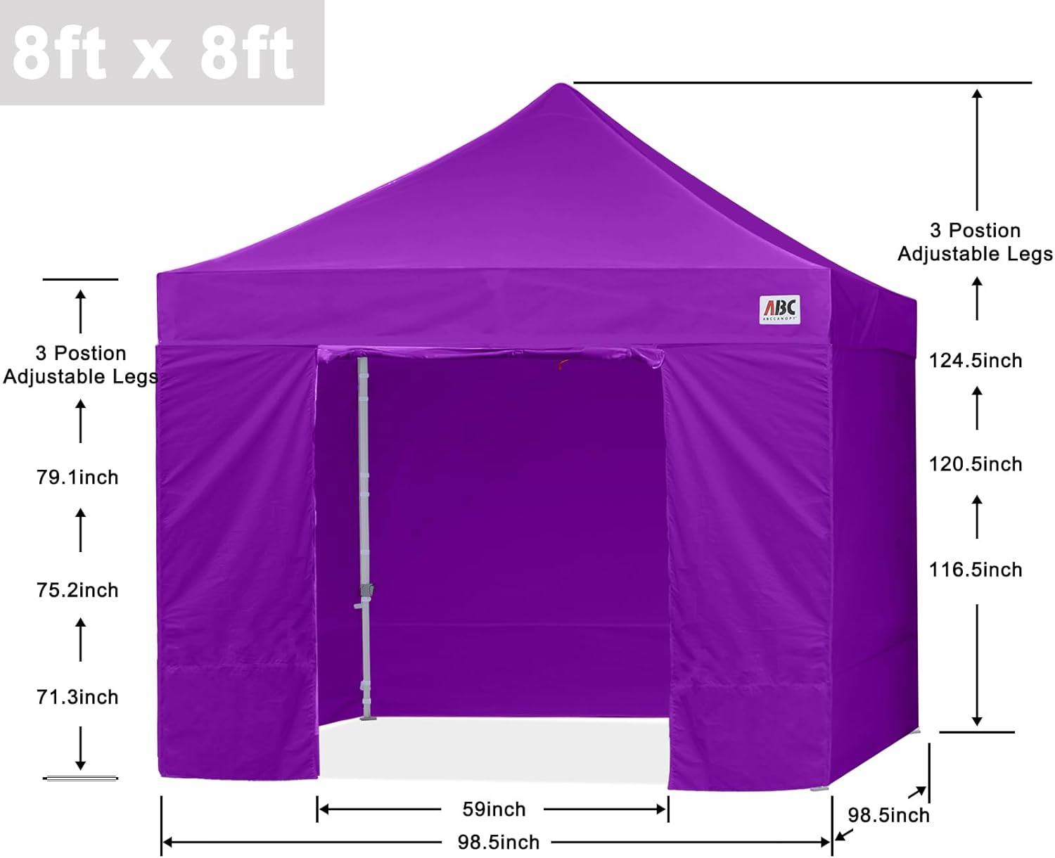 Easy Pop Up Canopy Tent 10×10 with Sidewalls