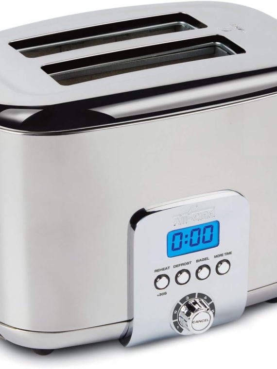 All-Clad 10942223917 Stainless Steel Digital Toaster with Extra Wide Slot, 4-Slice, Silver – 2-Slice