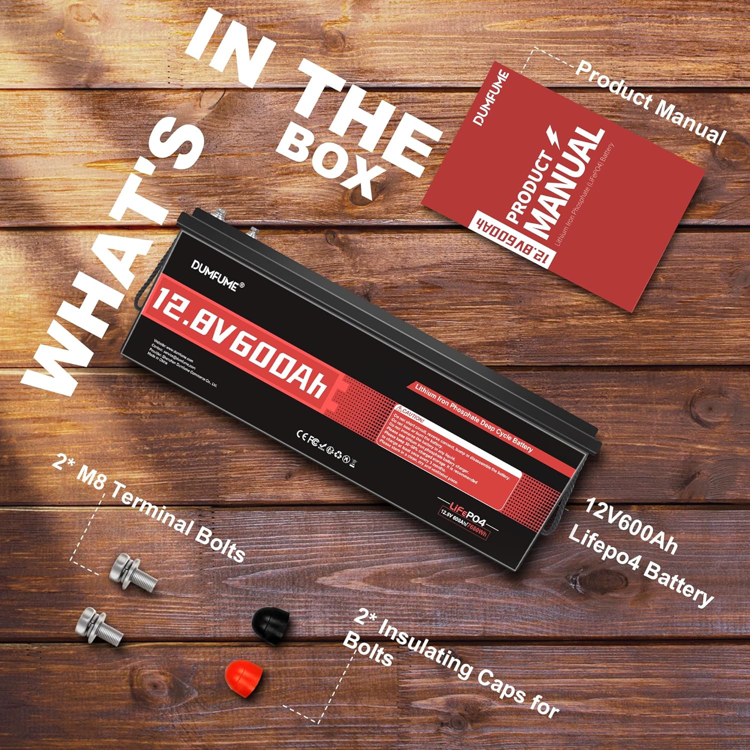 12V 300Ah Lithium LiFePO4 Battery with 200A BMS