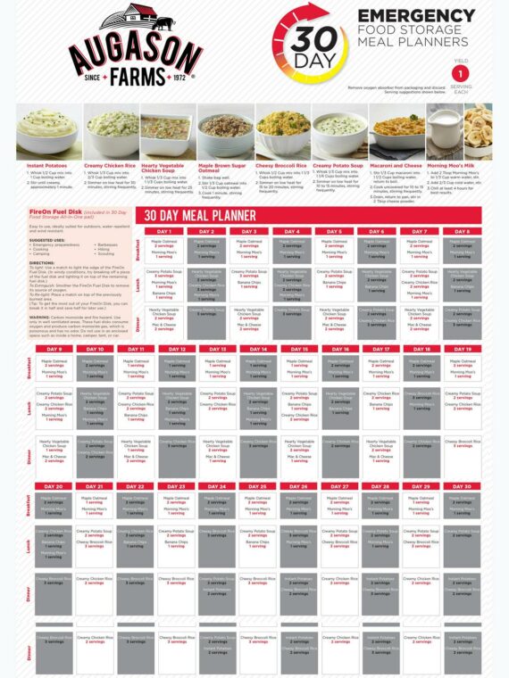 Augason Farms 1-Person 30-Day Emergency Food Supply – QSS-Certified