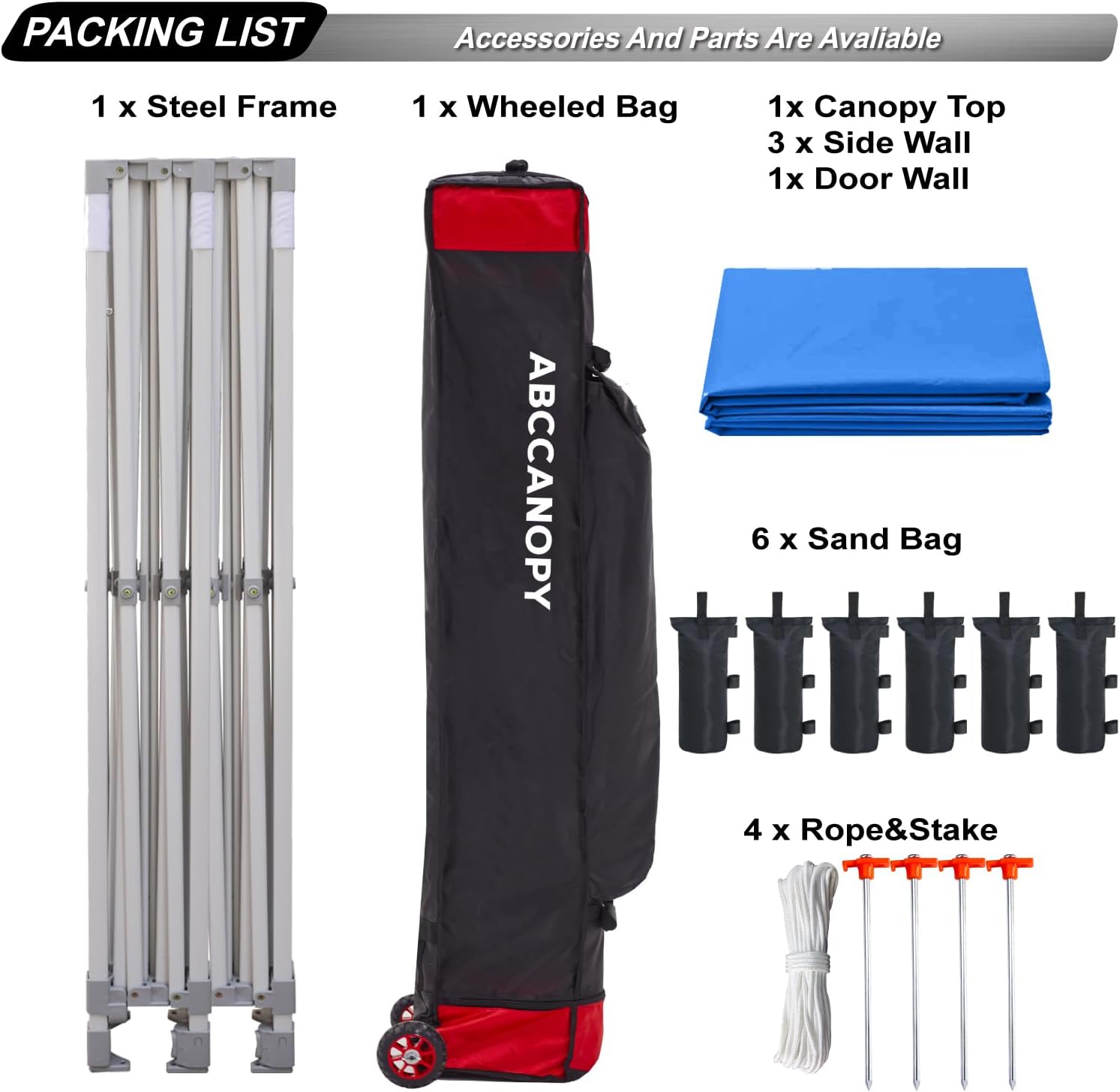 Easy Pop Up Canopy Tent 10×10 with Sidewalls