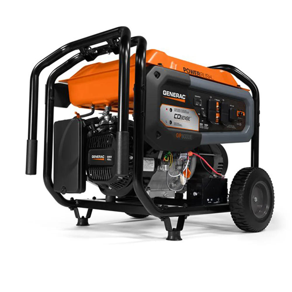 2026 Generac 77150 GP8000E 8000W Electric Start Portable Generator 49ST/CSA w/COsense