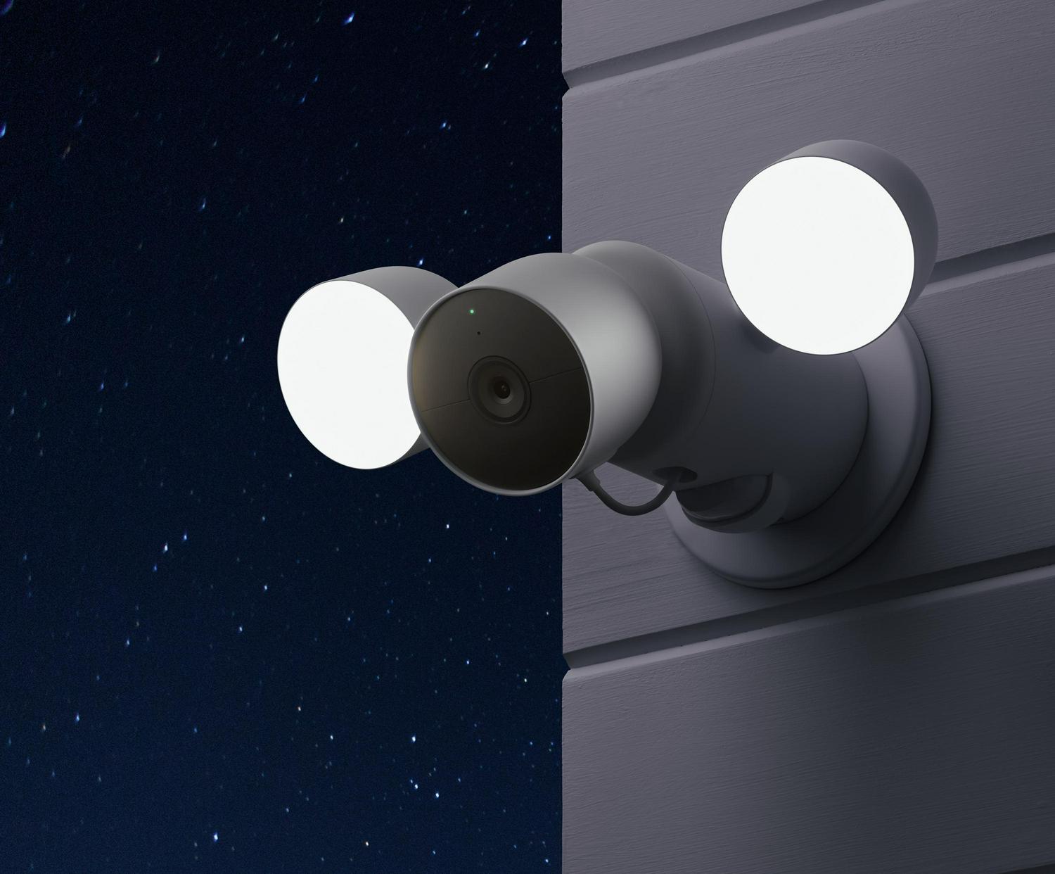 Google Nest Cam with Floodlight (Snow) Surveillance Camera