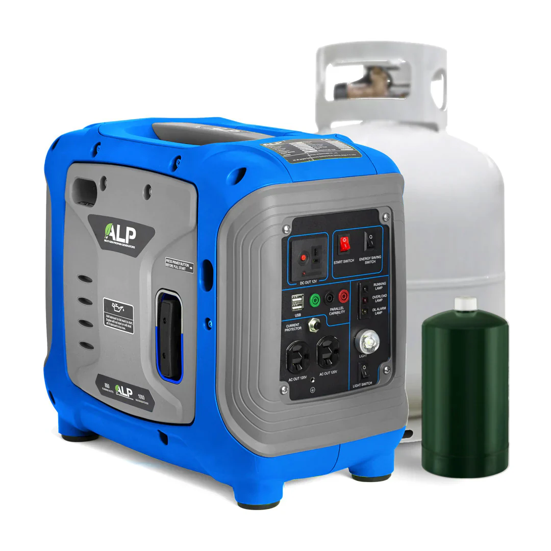 ALP 1000W Portable Propane Generator – Ultra-Quiet, Lightweight & Clean Power with 60-Hour Runtime, EPA & CARB Compliant