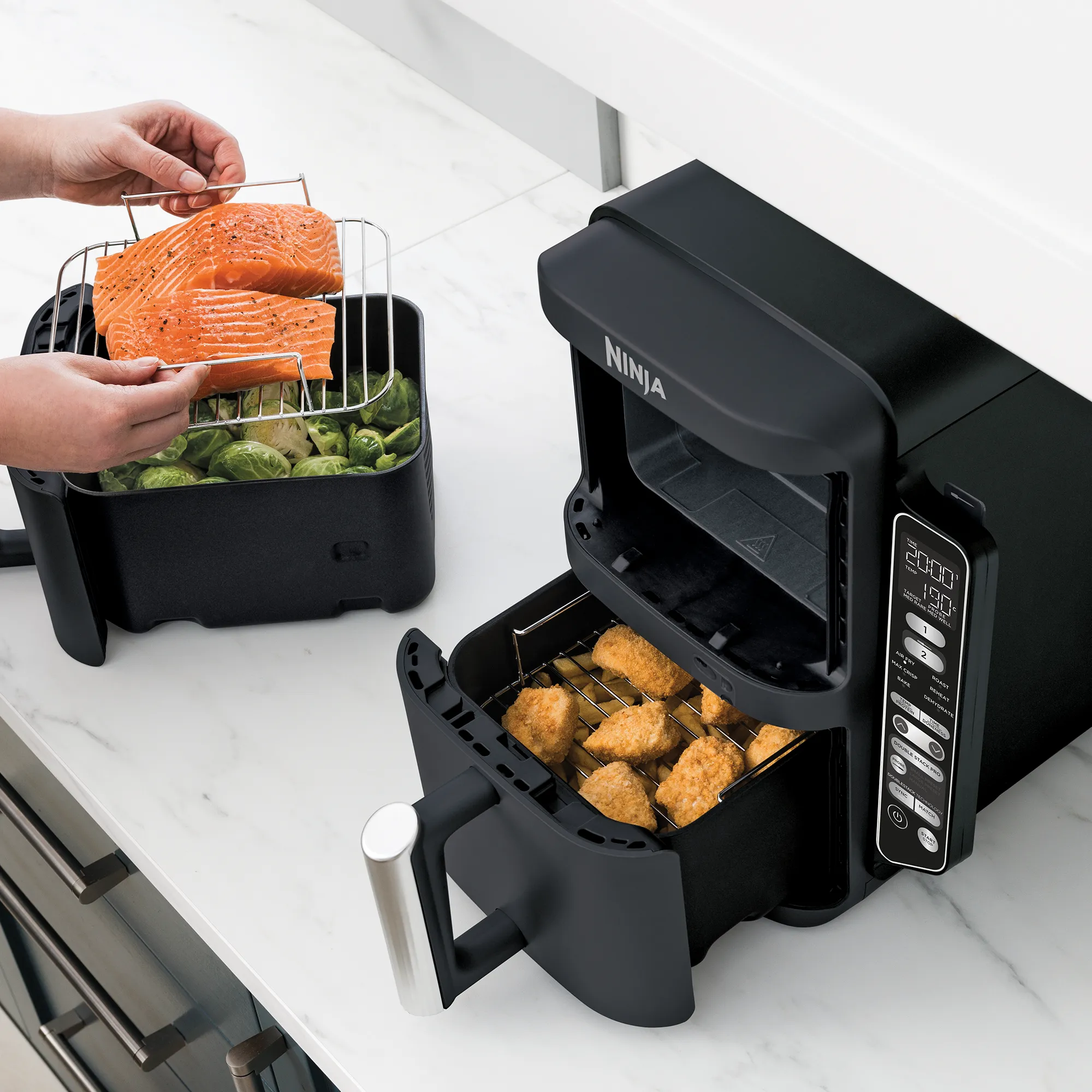 2026 Ninja DoubleStack XXXL Smart 9.5L 2 Drawer Air Fryer