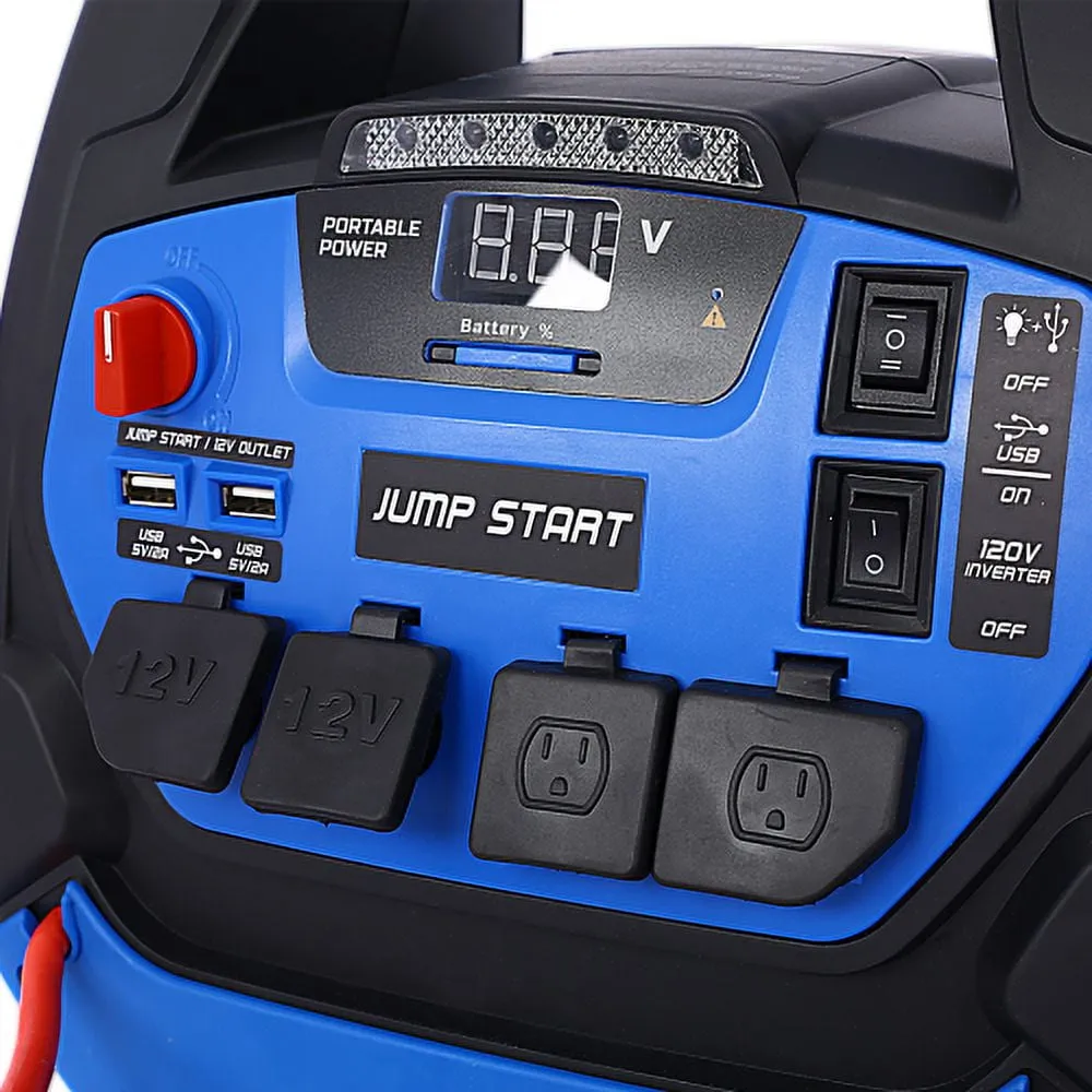2026 Rechargeable Jump Starter 1800 Amp Battery Jump Starter With Air Compressor Car Tire Inflator For Gas Diesel Vehicles