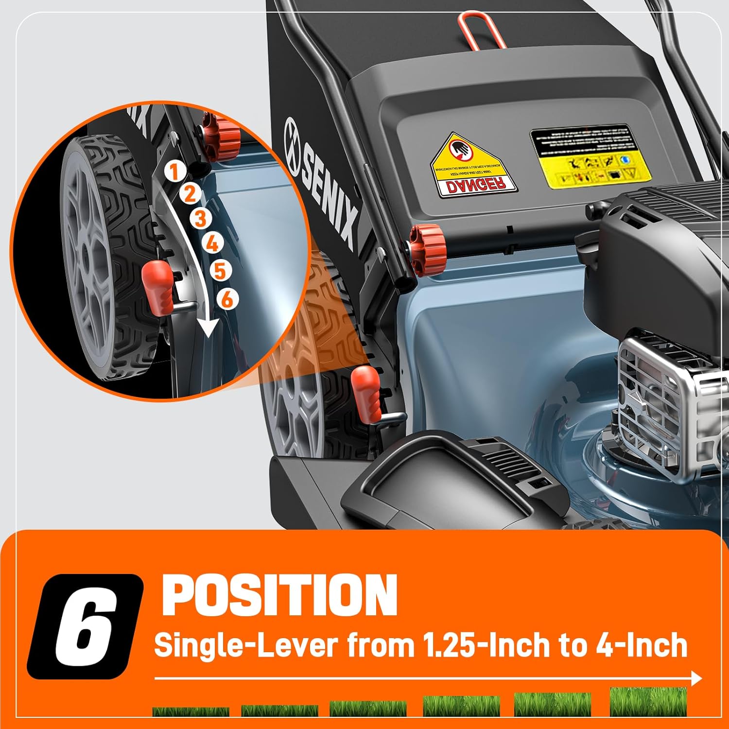 20-Inch Gas Lawn Mower with 125cc Briggs Engine