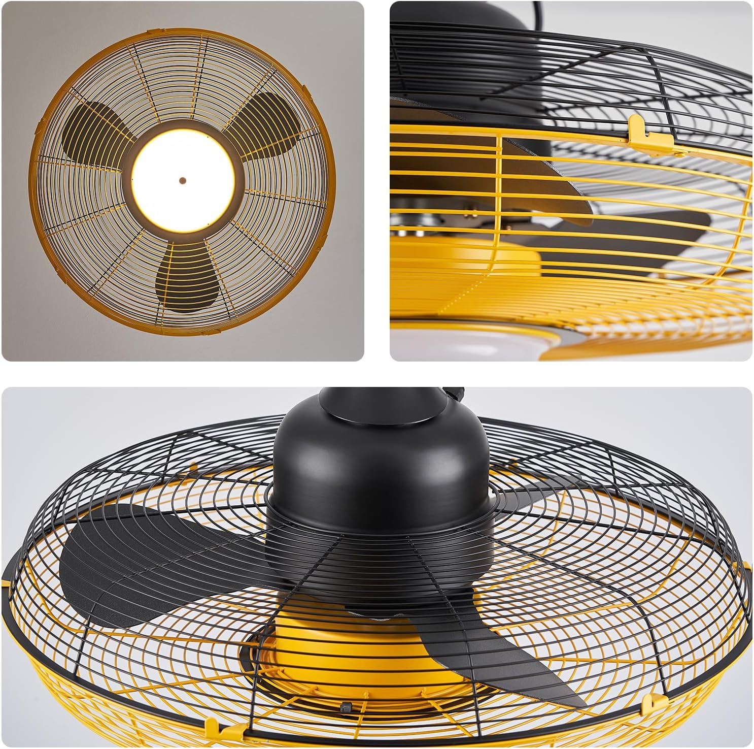 2026 Outdoor Ceiling Fan with Light, Plug in Ceiling Fan with Remote, Gazebo Fans Outdoor Hanging for Patios Waterproof, Wet Rated Hanging Fan with App Control