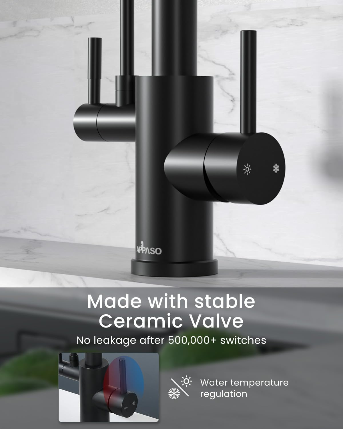 Black Touchless Kitchen Faucet with Soap Dispenser, Motion Sensor Activated Hands-Free Automatic Faucet for Sink with Pull Down Sprayer, Single Handle Smart Faucets for Kitchen Sink