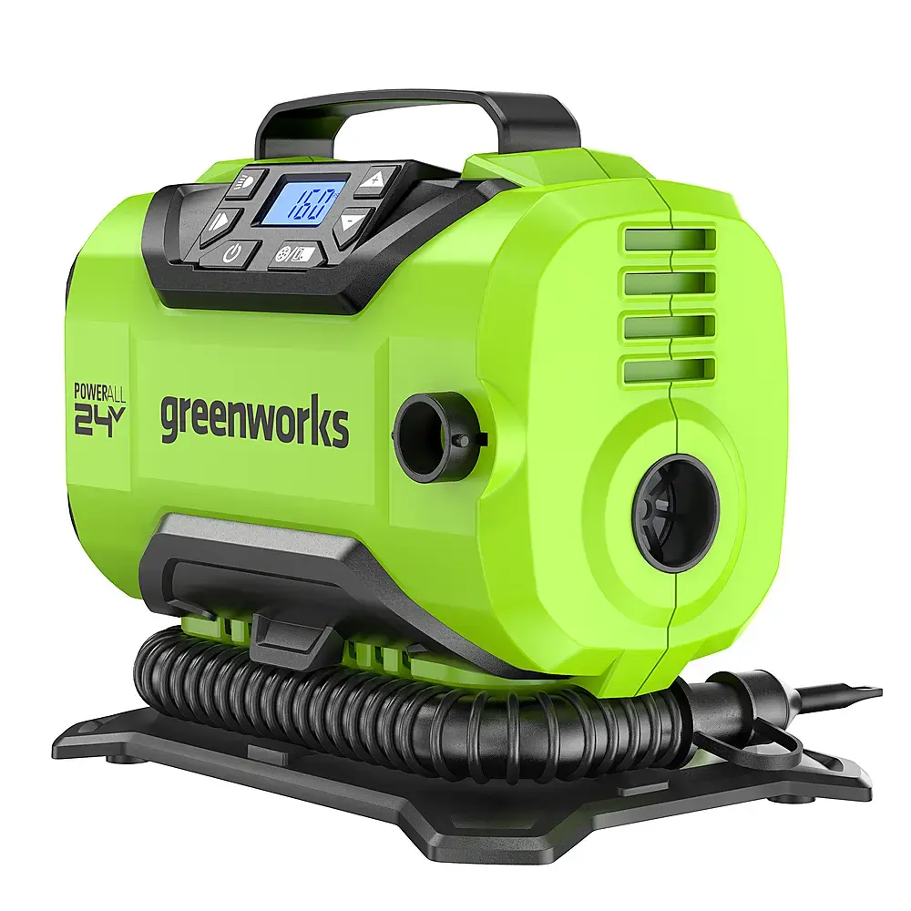 2026 24 Volt Battery Powered 160-PSI Inflator with 2.0 Ah USB-C Battery & Charger - Green