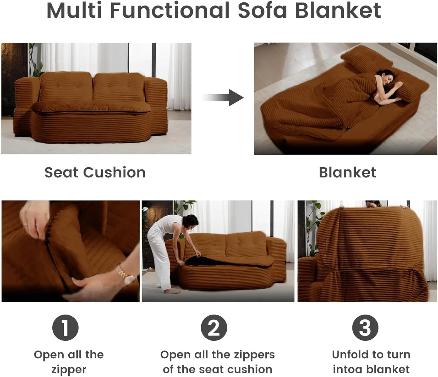 Convertible Folding Sofa Bed 78.9
