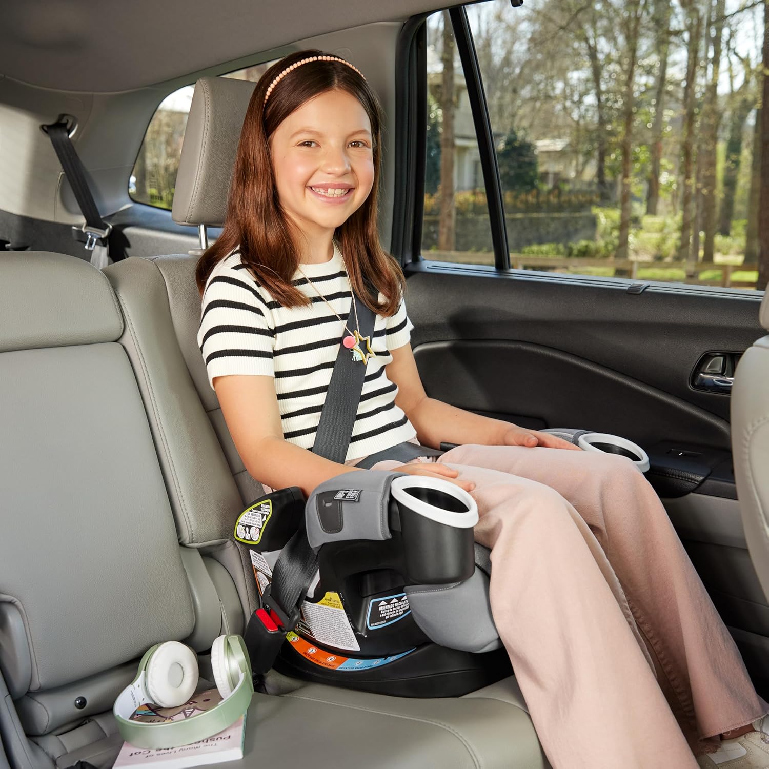 4Ever Dlx 4-In-1 Car Seat – Grey, Infant to Toddler