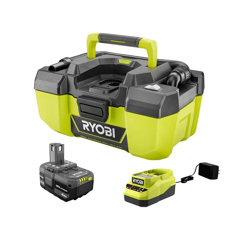 RYOBI ONE+ 18V Lithium-Ion Cordless 3 Gal. Project Wet/Dry Vacuum with Accessory Storage, 4.0 Ah Battery, and Charger P3240KN?? Last Day For Clearance