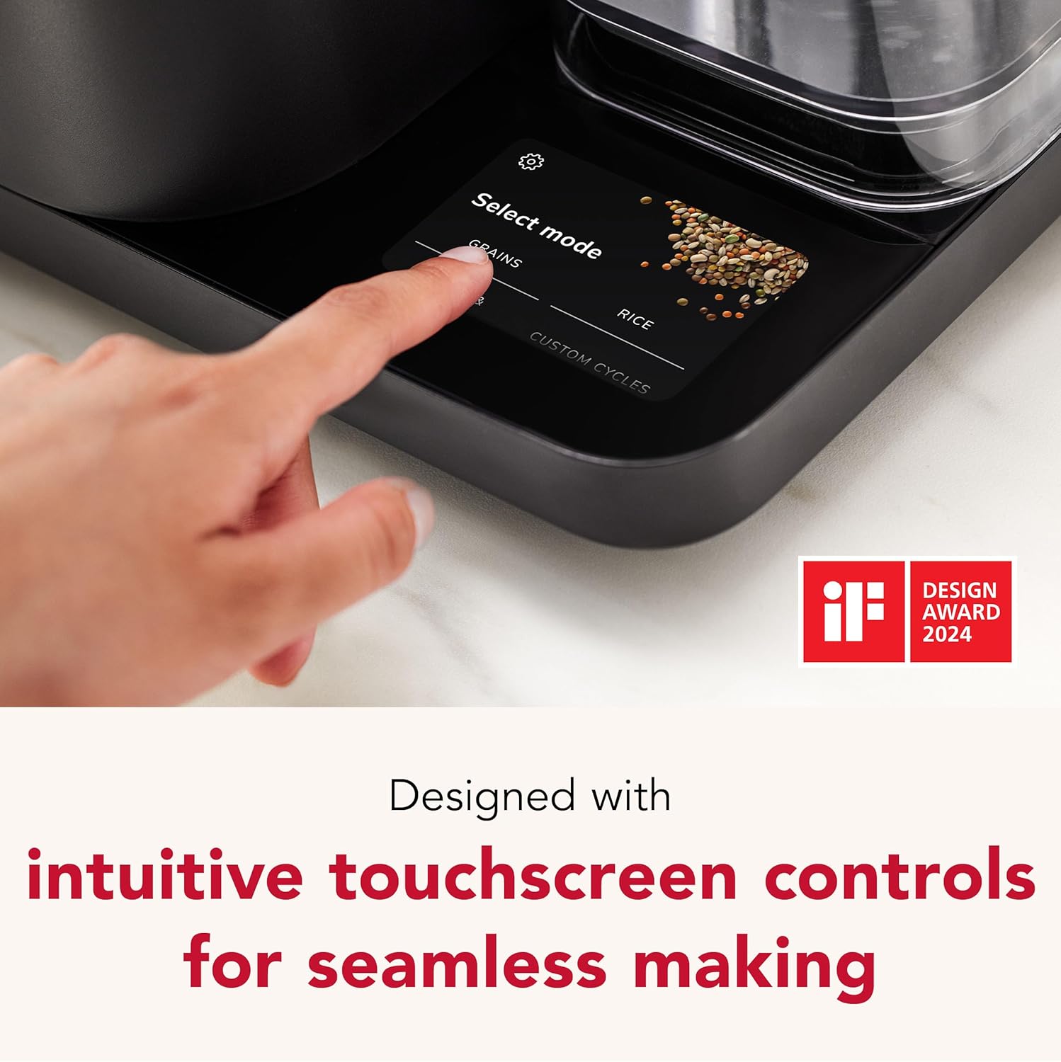 Grain and Rice Cooker 8-Cup with Scale and Water Tank