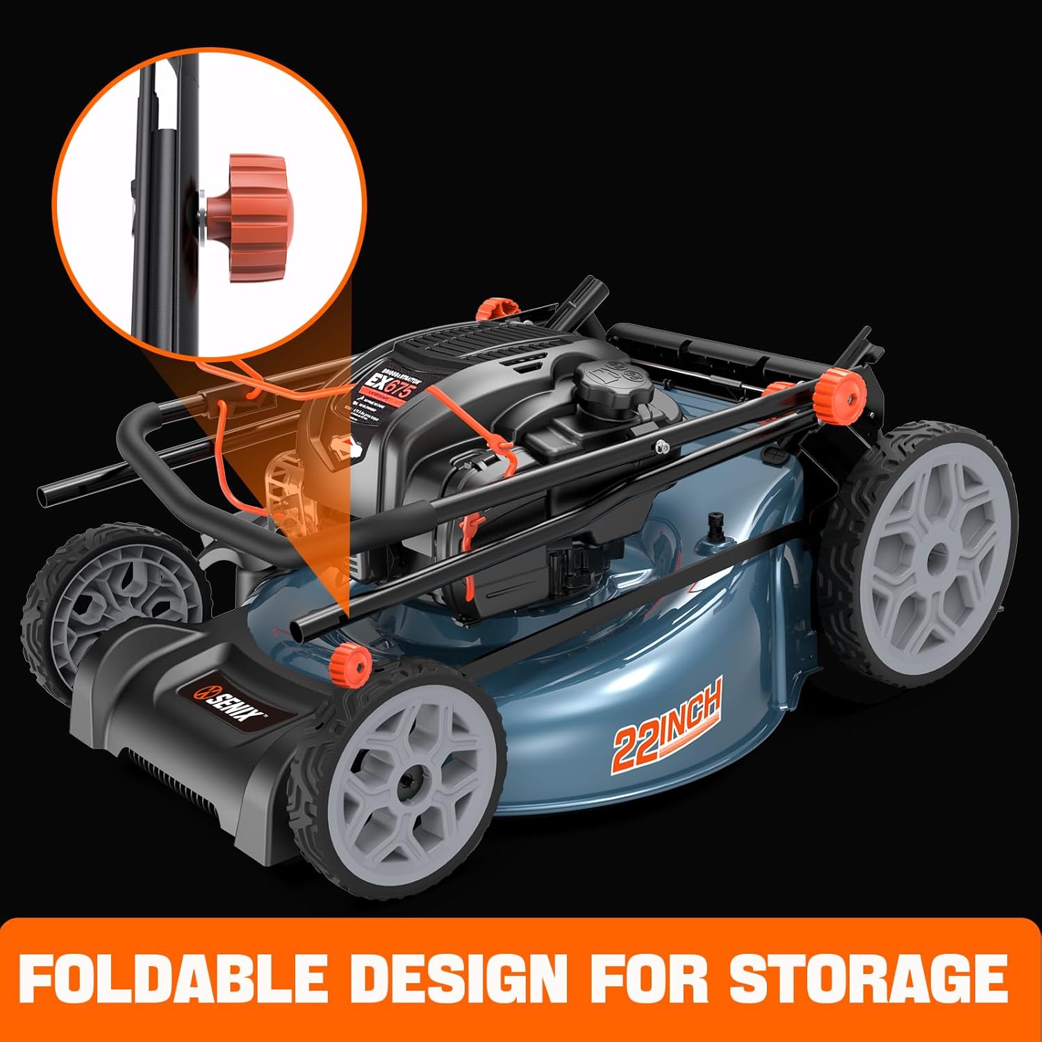 20-Inch Gas Lawn Mower with 125cc Briggs Engine